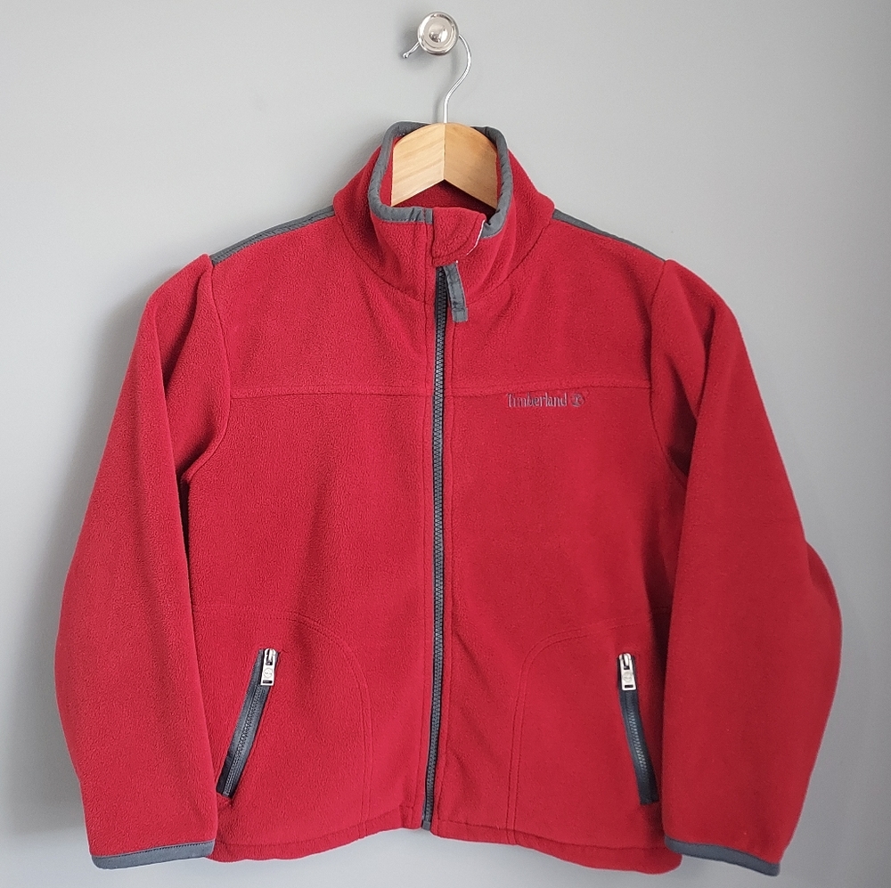 Timberland boy's red size 7 fleece